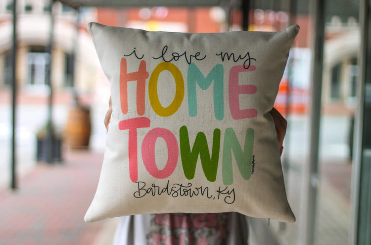 I Love My Hometown Pillow - Melbourne FL