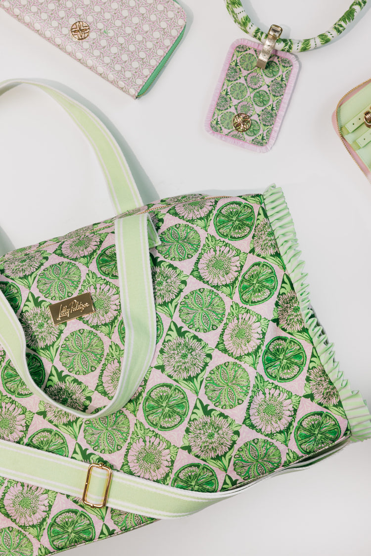 Duffle Tote, Tropical Tiles