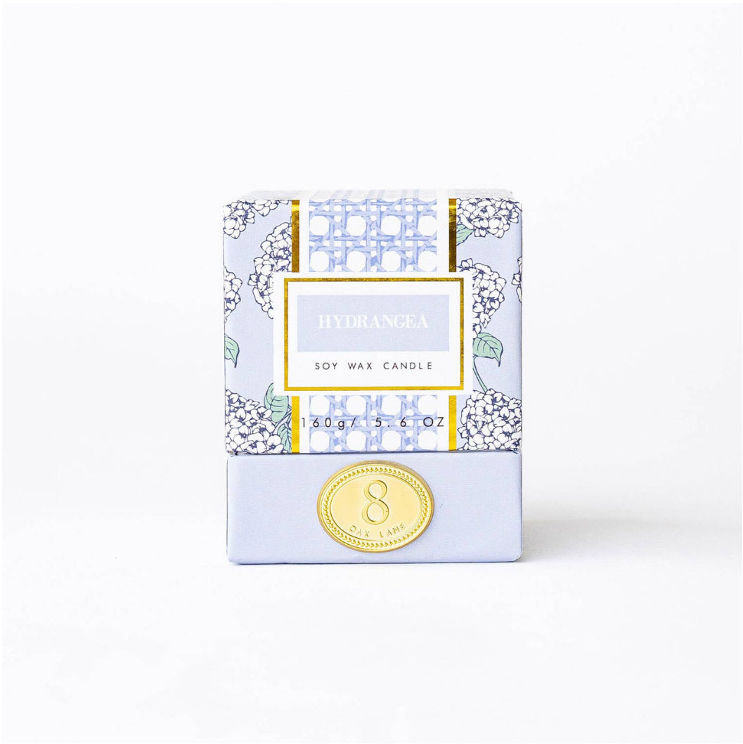 5.6oz Boxed Soy Candle- Hydrangea Stem