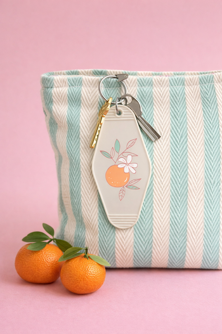 Orange Blossom Keychain