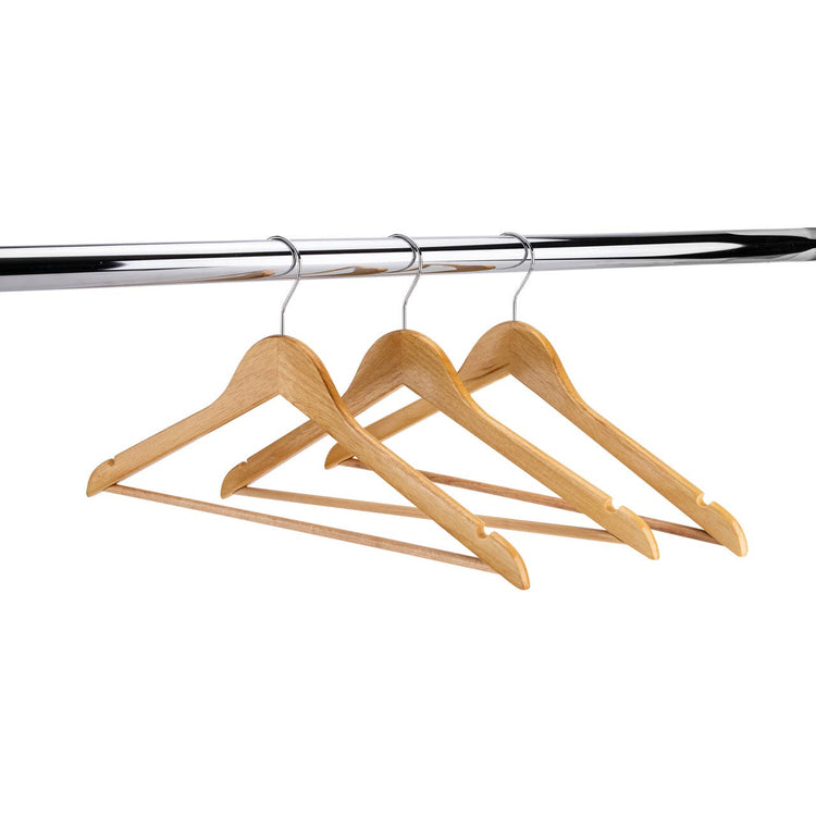 17" Natural Wood All Purpose Hangers - Case of 50