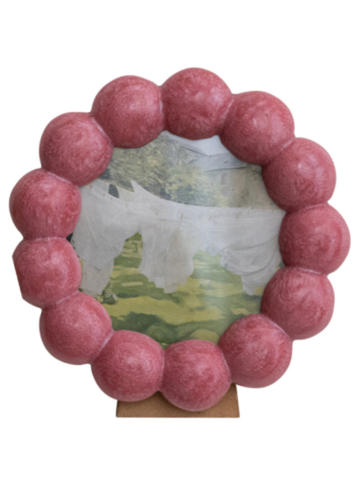 Resin Ball/ Twisted Photo Frame, 2 Styles (Holds 4” x 4” Photo)