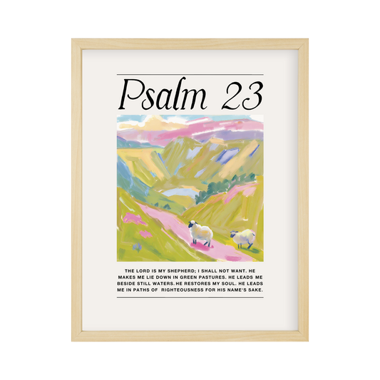 Psalm 23 Wall Art 11x14