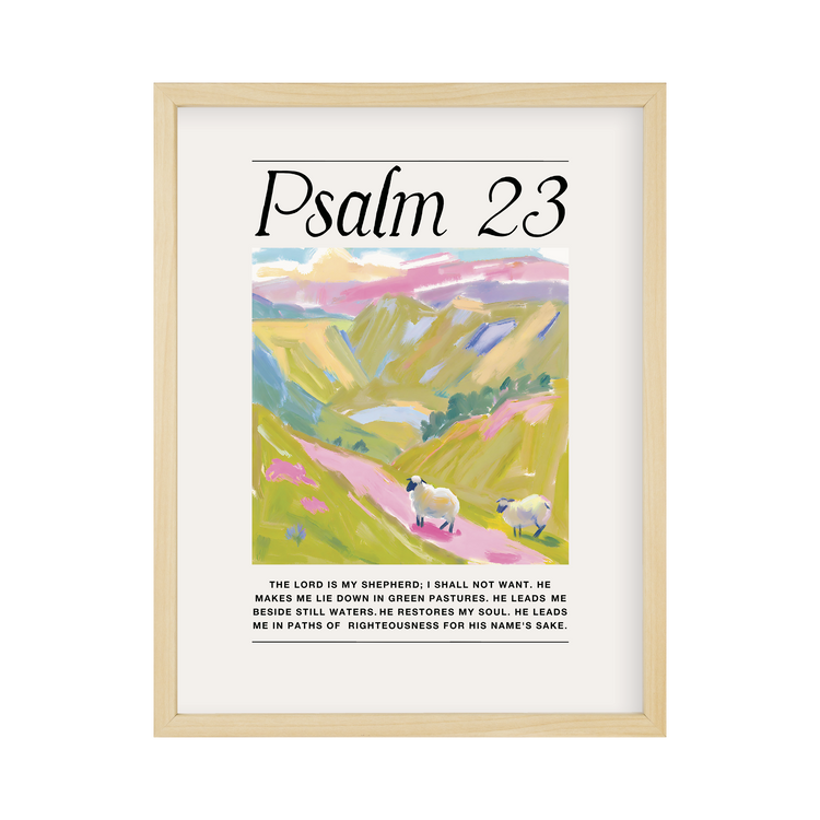 Psalm 23 Wall Art 11x14