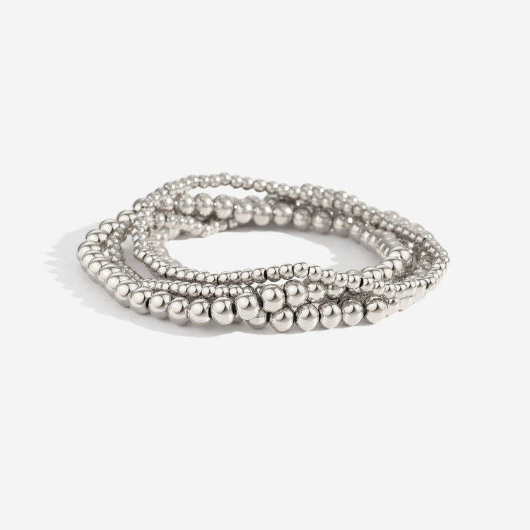 Stacker Stretch Bracelet Silver