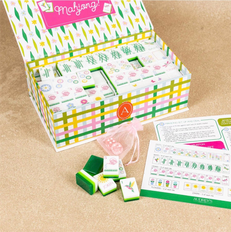 GARDEN PARTY MAHJONG SET 160 TILES