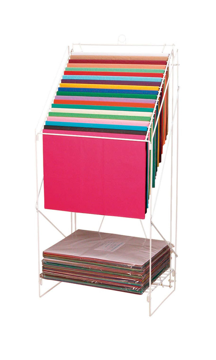 Floor Standing Tissue Paper Rack - 23"W x 15-1/2"D x 49"H