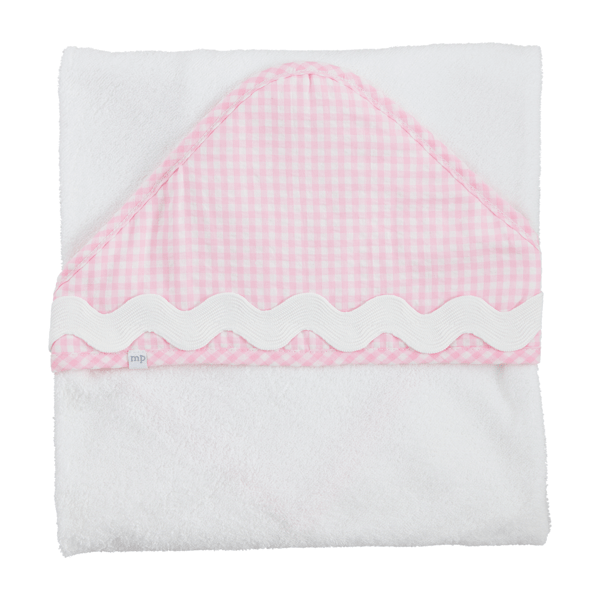 Pink Ric-Rac Hooded Towel