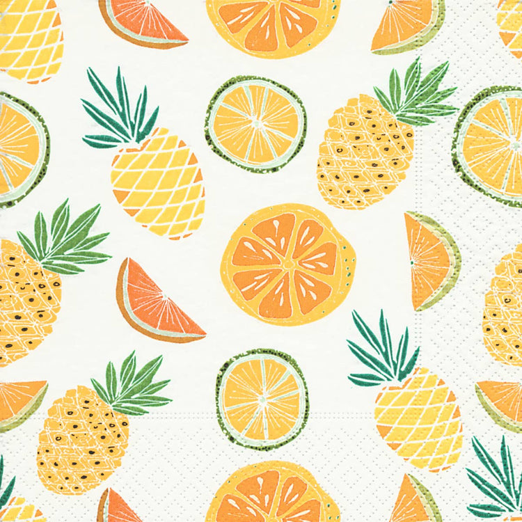 Paper Lunch Napkins Set/20 Tropical Medley