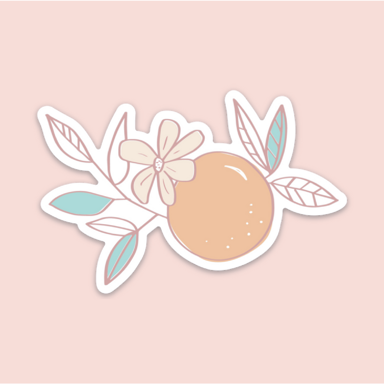 Orange Blossom Sticker