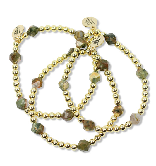 Lexi Stretch Bracelet - Moss