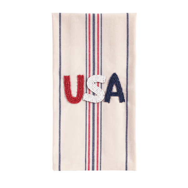 Americana Beaded Towels