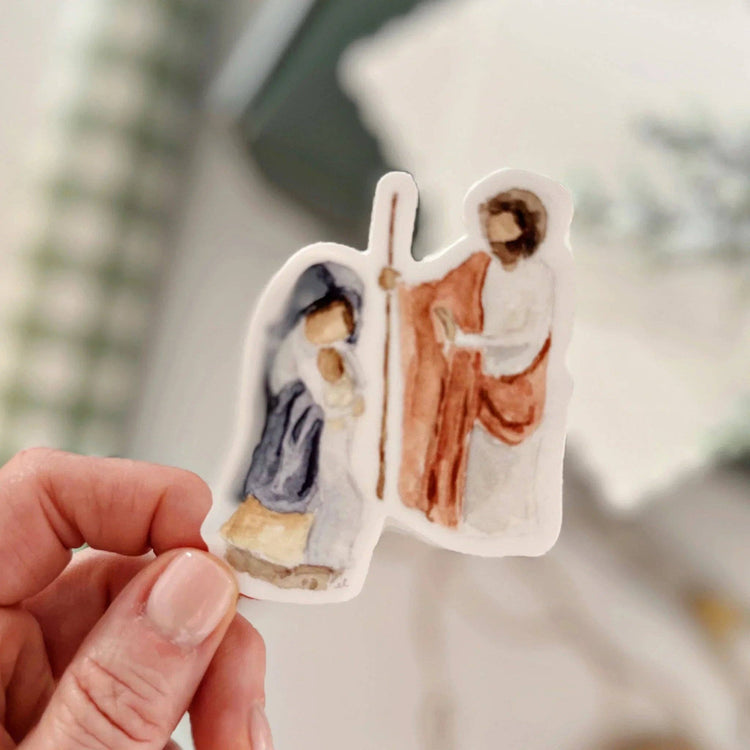 Mary + joseph sticker
