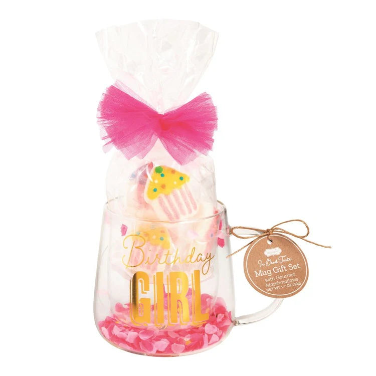 Birthday Glass Mug & Marshmallow Sets