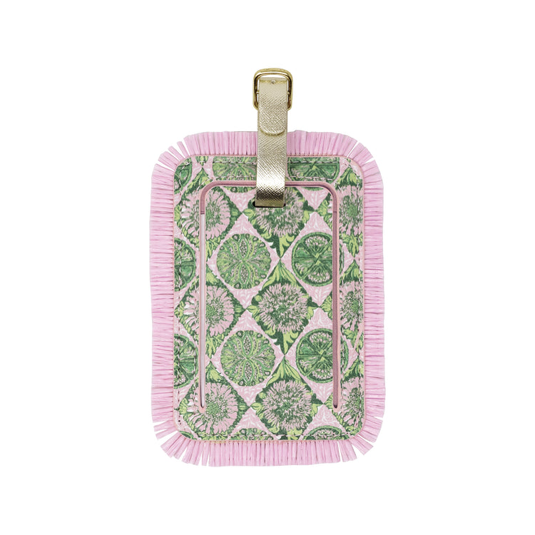 Luggage Tag, Tropical Tiles