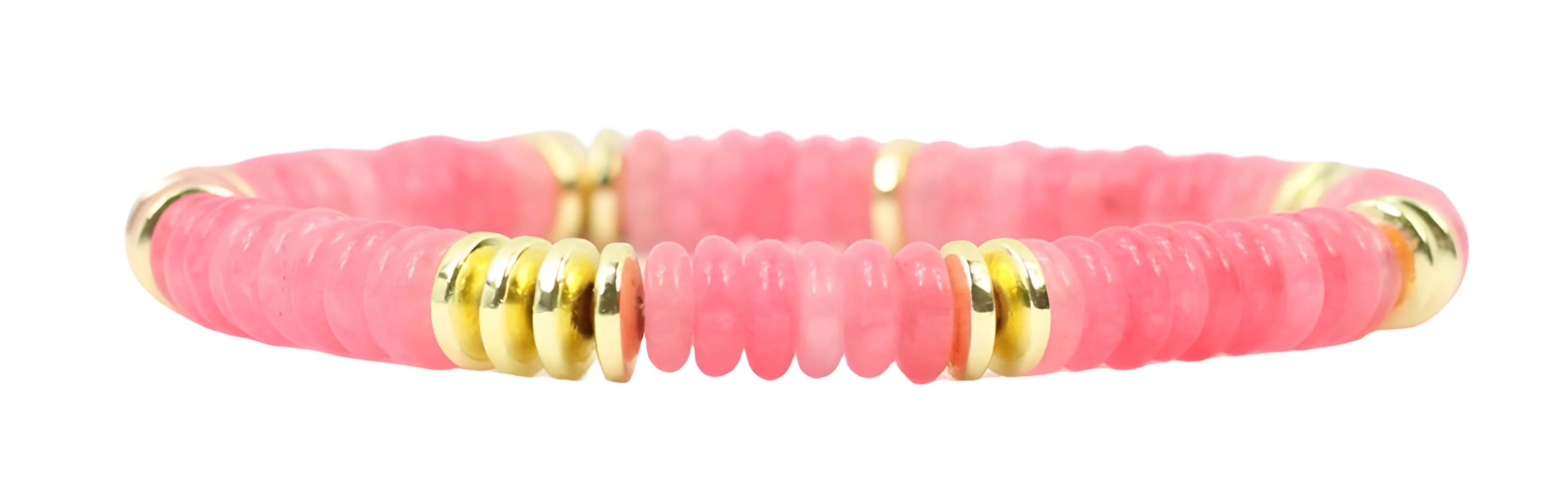 Annie Stretch Bracelet- Strawberry Slice