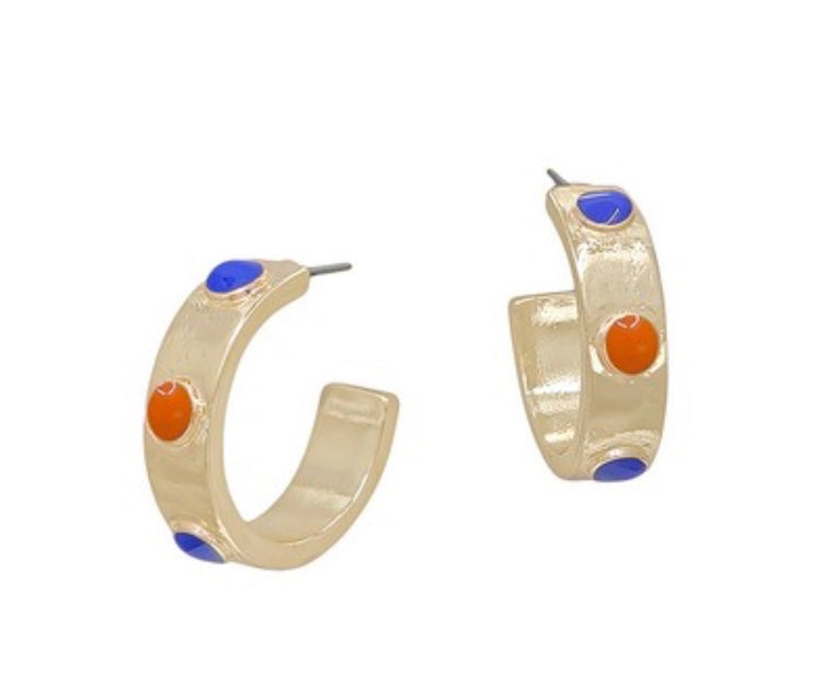 EAR: PRADA BLUE ORANGE