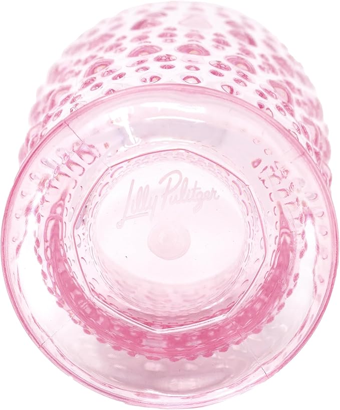 Small Hobnail Glass, Conch Shell Pink