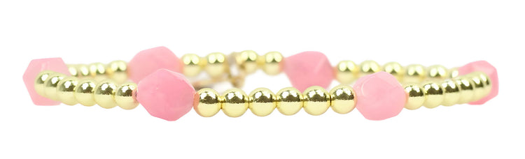 Lexi Stretch Bracelet- Strawberry Pink