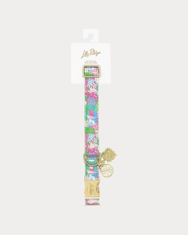 Dog Collar, Crazy Quilt Home (M/L)