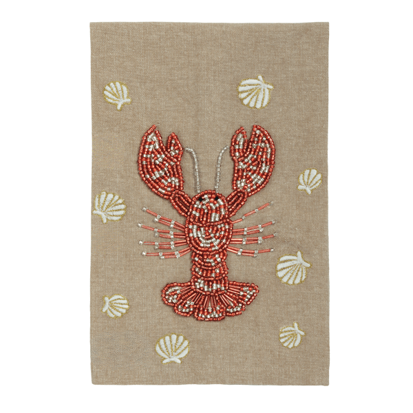 Lobster Beaded Towels