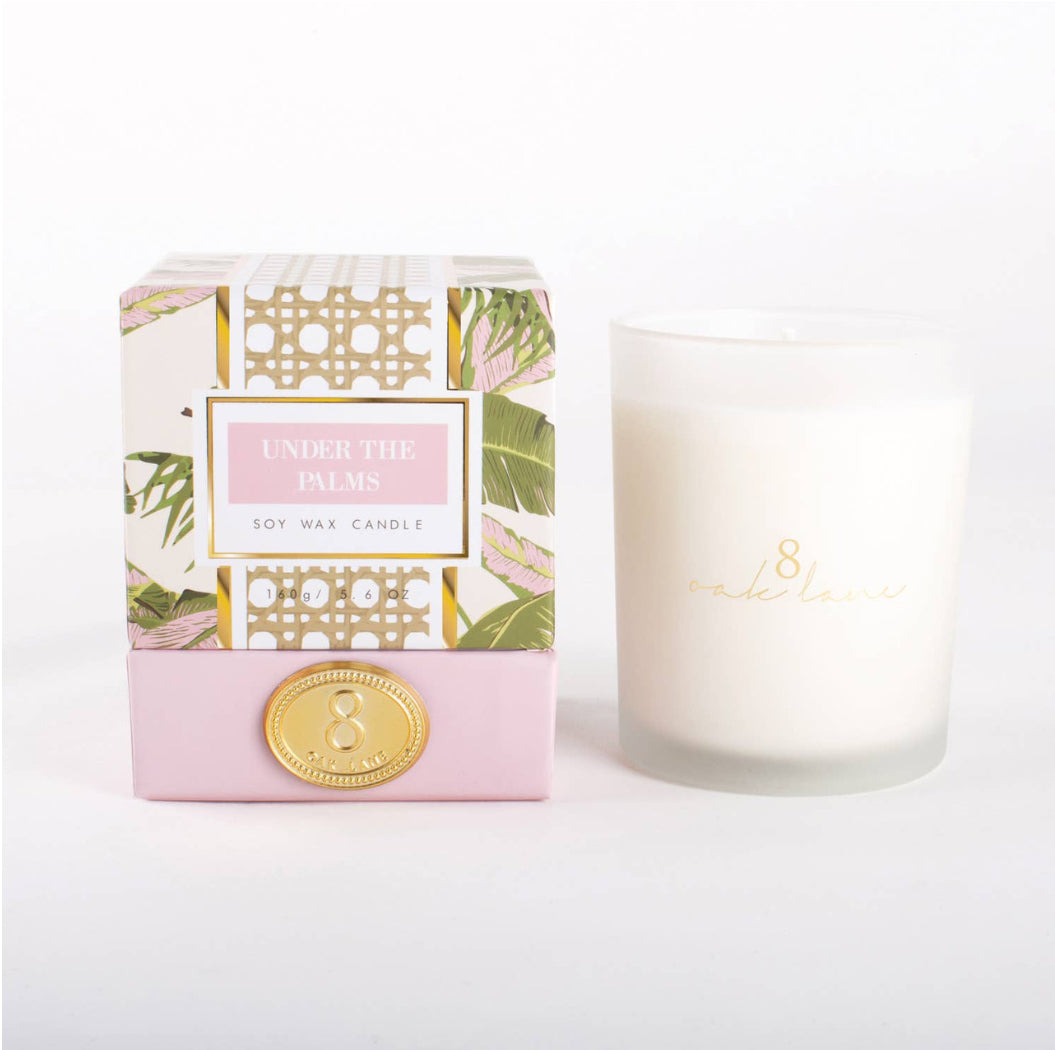 5.6oz Boxed Soy Candle- Under Palms