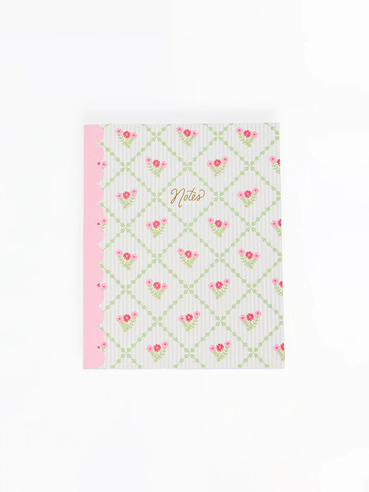 Scallop Notebook | Cottage Trellis