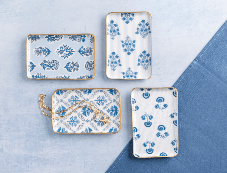 Blue Trinket Trays
