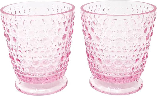 Small Hobnail Glass, Conch
Shell Pink
