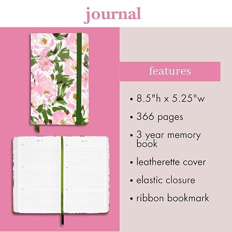 One Line a Day Journal, Hidden Garden