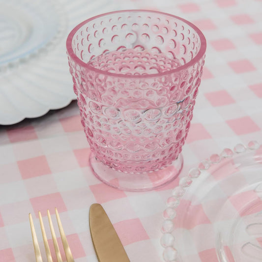 Small Hobnail Glass, Conch
Shell Pink
