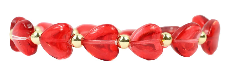 Shelby Stretch Bracelet- Candy Heart