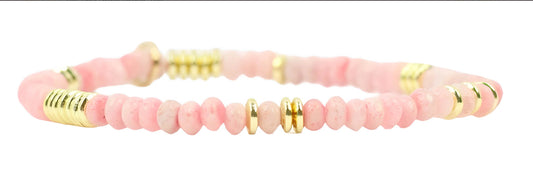 Mini Annie Stretch Bracelet- Pink