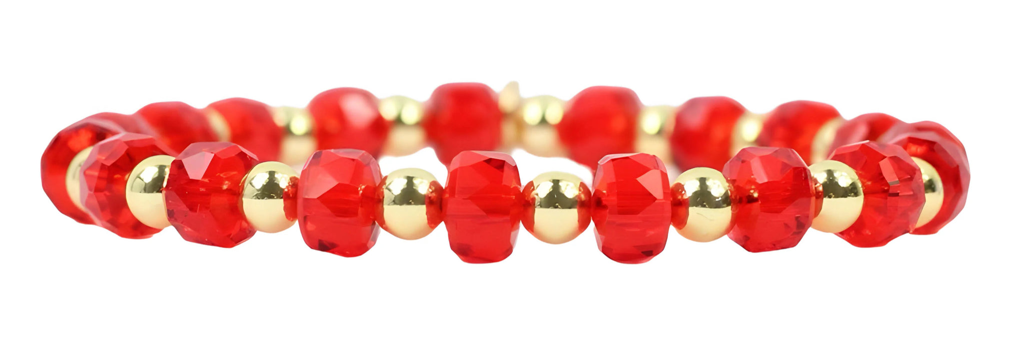 Annie Stretch Bracelet- Candy Red
