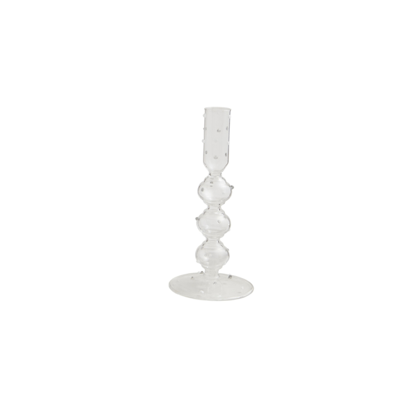 Glass Dot Candlesticks