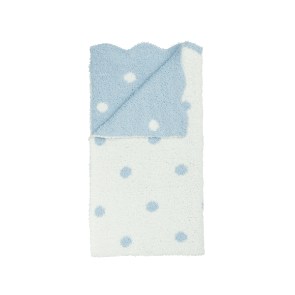Blue Dot Chenille Blanket