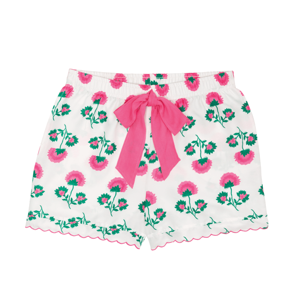 Pink Peony Pajama Shorts