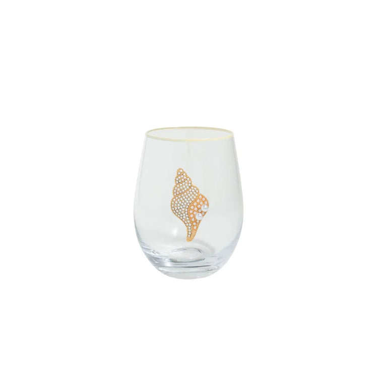 Sea Beaded Wine Glasses