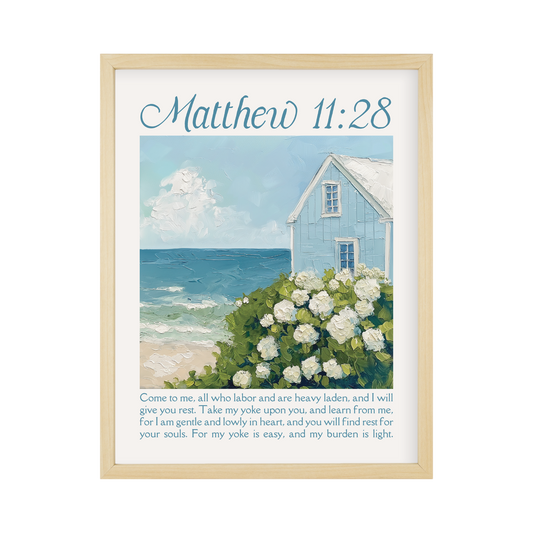 Faith Collection Wall Art Matthew 11:28