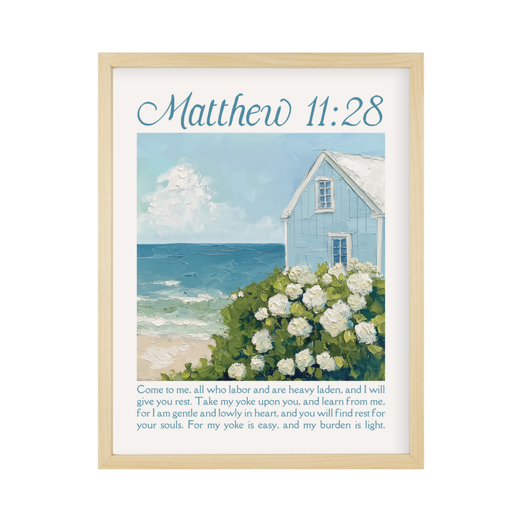 Faith Collection Wall Art Matthew 11:28