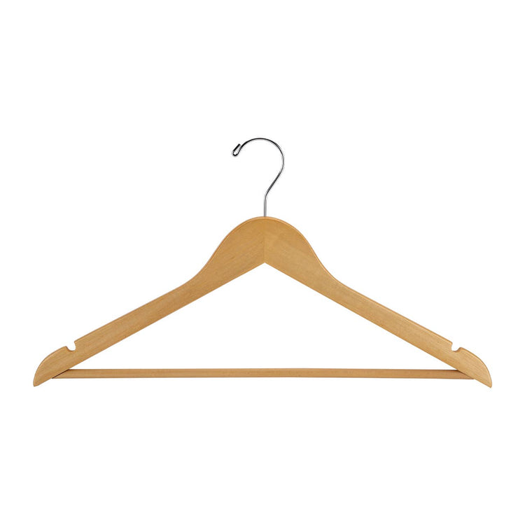 17" Natural Wood All Purpose Hangers - Case of 50