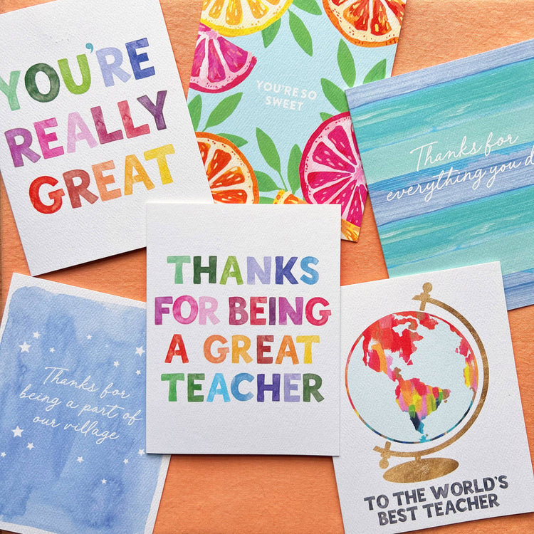 Great Teacher Greeting Card | Teacher Appreciation Card