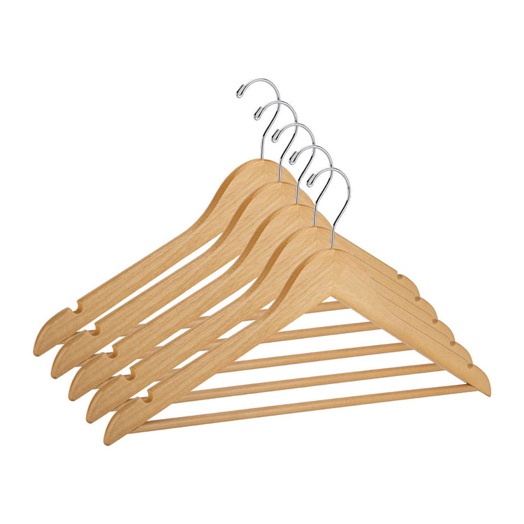 17" Natural Wood All Purpose Hangers - Case of 50