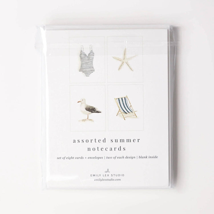Summer assorted notecard set