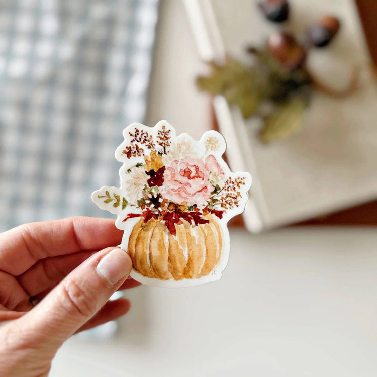Pumpkin bouquet sticker