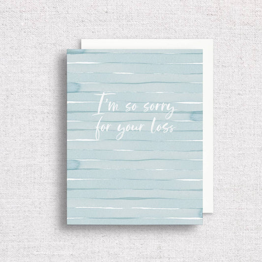 I'm So Sorry For Your Loss Greeting Card | Miscarriage Card
