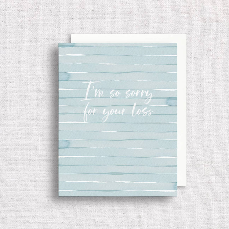 I'm So Sorry For Your Loss Greeting Card | Miscarriage Card