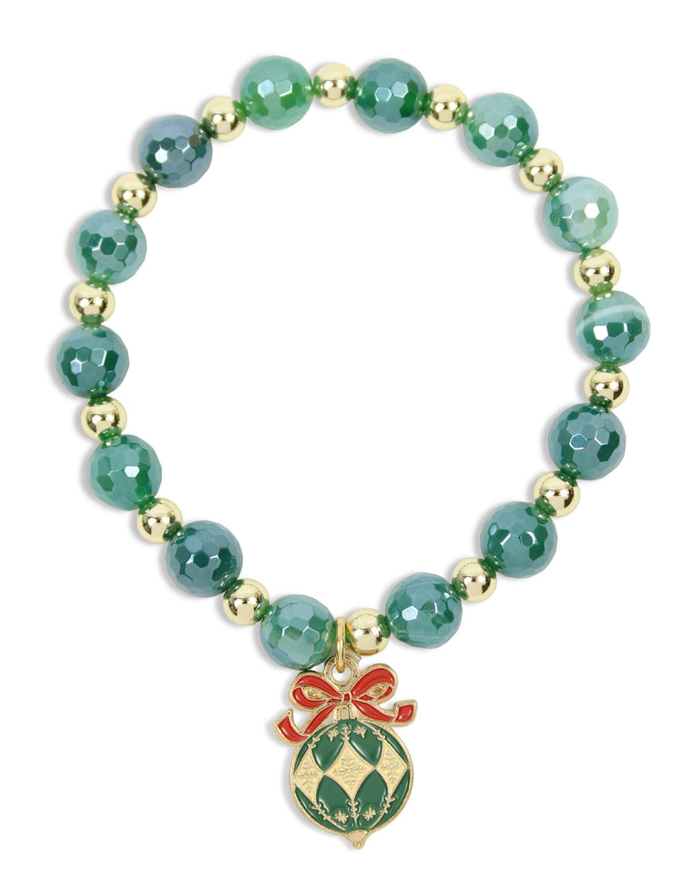 Annie Stretch Bracelet | Green Ornament